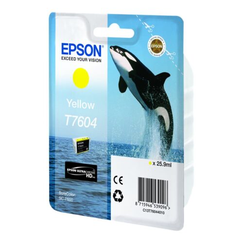 EPSON 5LB T7604 ink cartridge yellow high capacity 25 9ml 2127 pages 1-pack