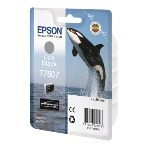 EPSON 5LB T7607 ink cartridge light black high capacity 25 9ml 10230 pages 1-pack