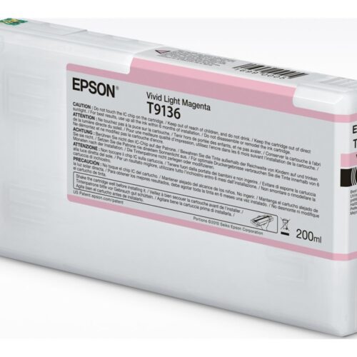 EPSON 5LB T9136 Vivid Light Magenta Ink Cartridge 200ml
