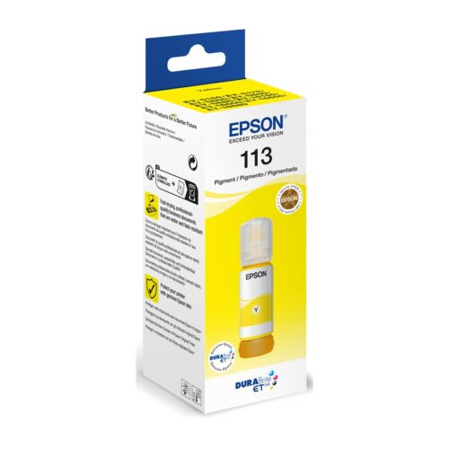 EPSON 6LB 113 EcoTank Pigment Yellow ink bottle