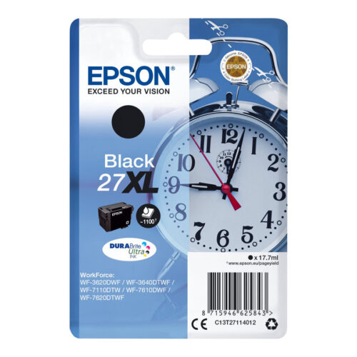 EPSON 6LB 27XL ink cartridge black high capacity 17.7ml 1.100 pages 1-pack blister without alarm – DURABrite ultra ink