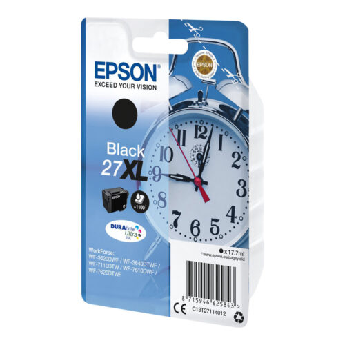 EPSON 6LB 27XL ink cartridge black high capacity 17.7ml 1.100 pages 1-pack blister without alarm – DURABrite ultra ink
