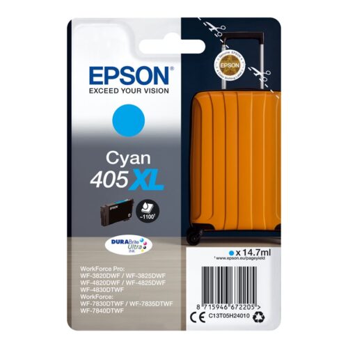 EPSON 6LB Singlepack Cyan 405XL DURABrite Ultra Ink