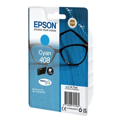 EPSON 6LB Singlepack Cyan 408 DURABrite Ultra Ink