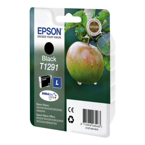 EPSON 6LB T1291 ink cartridge black high capacity 11.2ml 1-pack blister without alarm