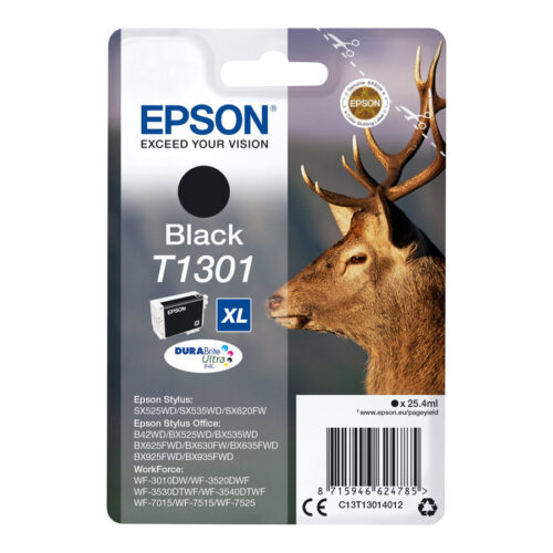 EPSON 6LB T1301 ink cartridge black extra high capacity 25.4ml 1-pack blister without alarm – DURABrite Ultra Ink