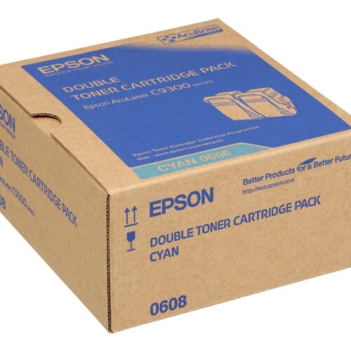 EPSON AL-C9300N cartouche de toner cyan capacité standard 2 x 7.500 pages pack de 2