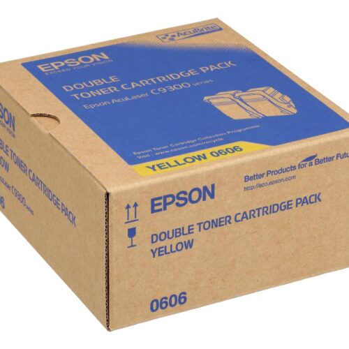 EPSON AL-C9300N cartouche de toner jaune capacité standard 2 x 7.500 pages pack de 2