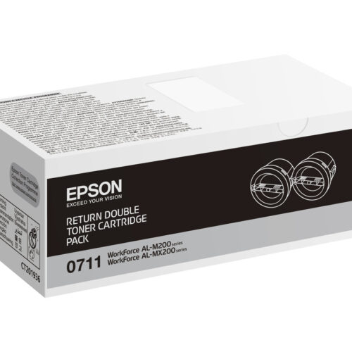 EPSON AL-M200/MX200 cartouche de toner noir capacité standard 2 x 2.500 pages pack de 2 retour Program