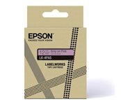 EPSON Colour Tape Pink/Grey 12mm 8m LK-4PAS