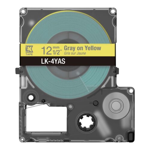 EPSON Colour Tape Yellow/Grey 12mm 8m LK-4YAS
