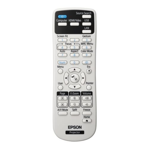EPSON EB-1780W Projecteur Tri LCD – WXGA  1280×800 – 3000 lumens –  10000:1 – HDMI/VGA/Haut-parleurs – 2 ans RA