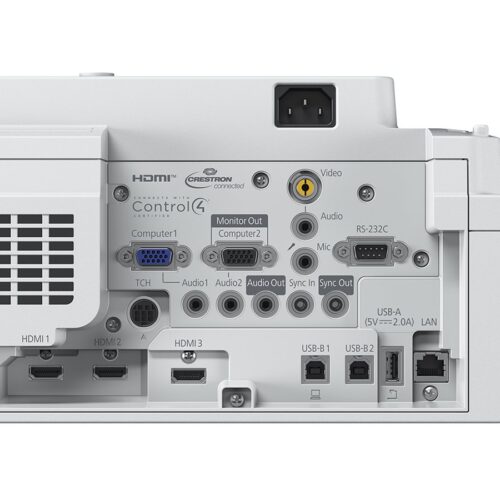 EPSON EB-760Wi ultra courte focale interactif laser 41000Lm WXGA 0,27 – 0,37:1 USB2.0 A et B VGA HDMIx3 LAN WIFI RS-232C