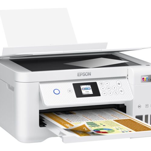 EPSON EcoTank ET-2856 MFP colour ink-jet refillable A4 10.5ppm print 100 sheets USB Wi-Fi white