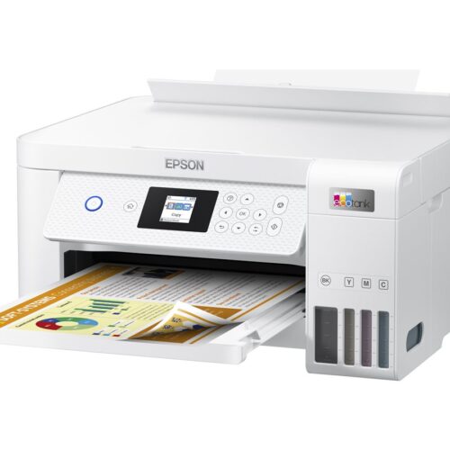 EPSON EcoTank ET-2856 MFP colour ink-jet refillable A4 10.5ppm print 100 sheets USB Wi-Fi white