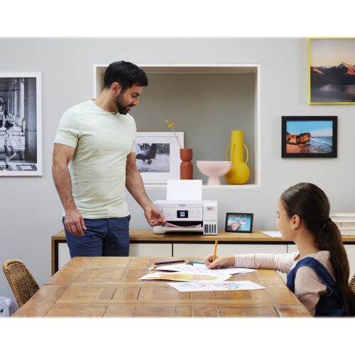 EPSON EcoTank ET-2856 MFP colour ink-jet refillable A4 10.5ppm print 100 sheets USB Wi-Fi white