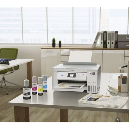 EPSON EcoTank ET-2856 MFP colour ink-jet refillable A4 10.5ppm print 100 sheets USB Wi-Fi white