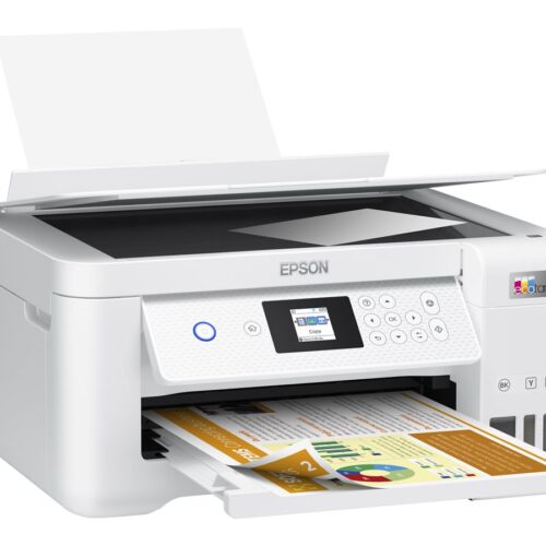 EPSON EcoTank ET-2856 MFP colour ink-jet refillable A4 10.5ppm print 100 sheets USB Wi-Fi white