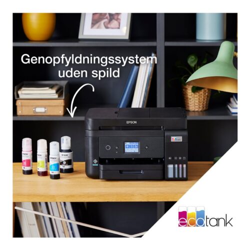 EPSON EcoTank ET-4850 MFP colour ink-jet refillable A4 15.5ppm print 250 sheets USB LAN Wi-Fi black