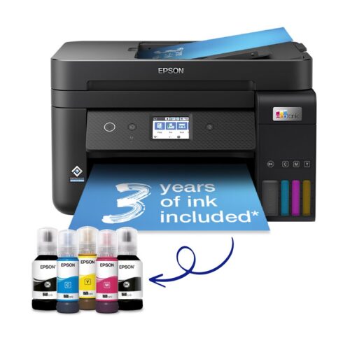 EPSON EcoTank ET-4850 MFP colour ink-jet refillable A4 15.5ppm print 250 sheets USB LAN Wi-Fi black