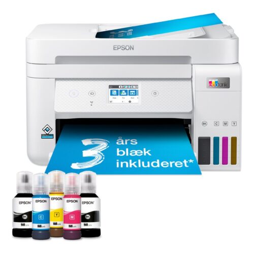 EPSON EcoTank ET-4856 MFP colour ink-jet refillable A4 15.5ppm print 250 sheets USB LAN Wi-Fi white