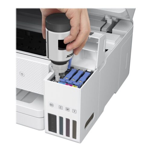 EPSON EcoTank ET-4856 MFP colour ink-jet refillable A4 15.5ppm print 250 sheets USB LAN Wi-Fi white