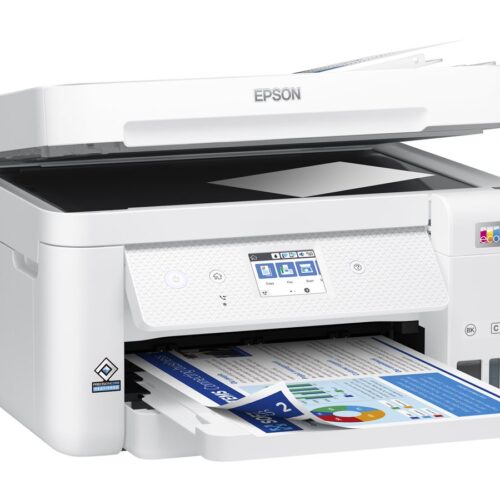 EPSON EcoTank ET-4856 MFP colour ink-jet refillable A4 15.5ppm print 250 sheets USB LAN Wi-Fi white