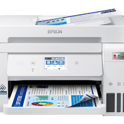 EPSON EcoTank ET-4856 MFP colour ink-jet refillable A4 15.5ppm print 250 sheets USB LAN Wi-Fi white