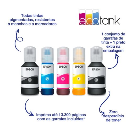 EPSON EcoTank ET-5150 MFP colour ink-jet A4 17.5ppm print 250 sheets USB LAN Wi-Fi