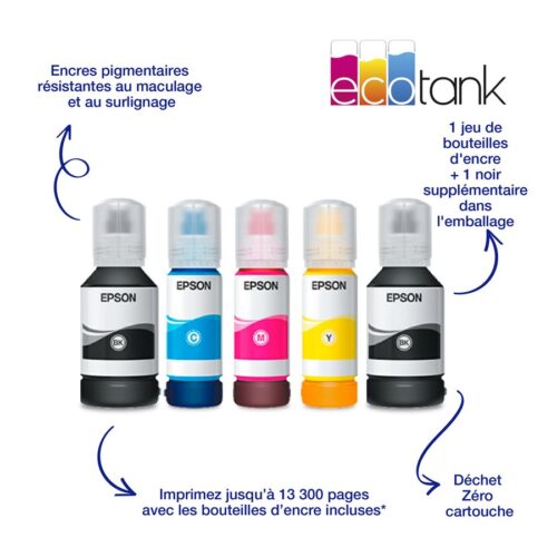 EPSON EcoTank ET-5170 MFP colour ink-jet A4 210x297mm A4 17ppm print 250 sheets USB LAN Wi-Fi
