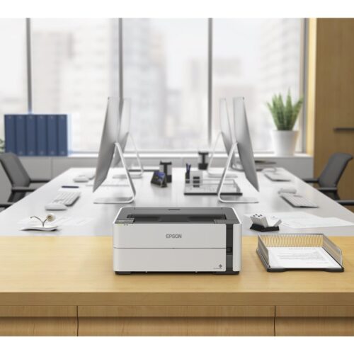 EPSON EcoTank ET-M1180 Printer Mono B/W Duplex ink-jet refillable A4 1200x2400dpi 20ppm capacity 250 sheets USB 2.0 LAN Wi-Fi