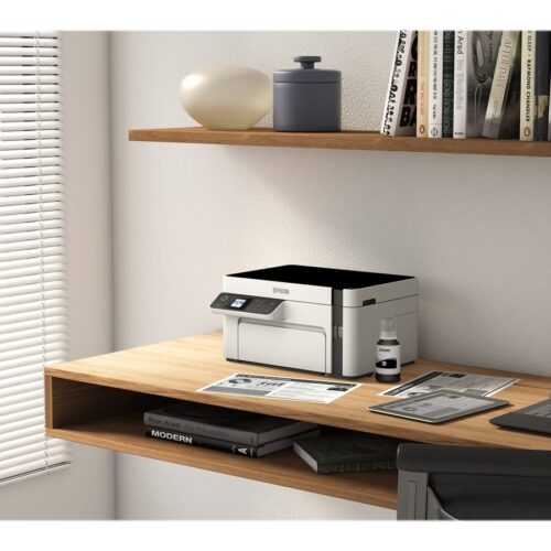 EPSON EcoTank ET-M2120 MFP Mono B/W ink-jet A4 15ppm print 150 sheets USB Wi-Fi white