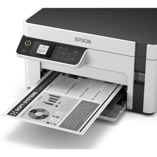 EPSON EcoTank ET-M2120 MFP Mono B/W ink-jet A4 15ppm print 150 sheets USB Wi-Fi white