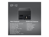 EPSON EF-12 Projector FHD 1920×1080 1000Lumen 2500000:1 Home cinema/Entertainment and gaming