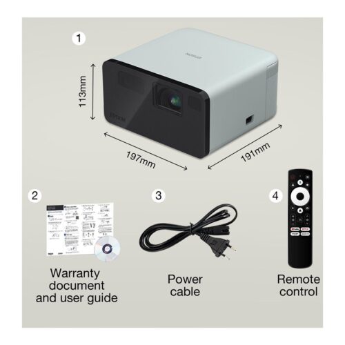 EPSON EF-21G Laser Projector 1.000lm Full HD 3LCD Technology