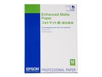 EPSON ENHANCED matte  papier blanc brillant inkjet 192g/m2 A2 50 feuilles pack de 1