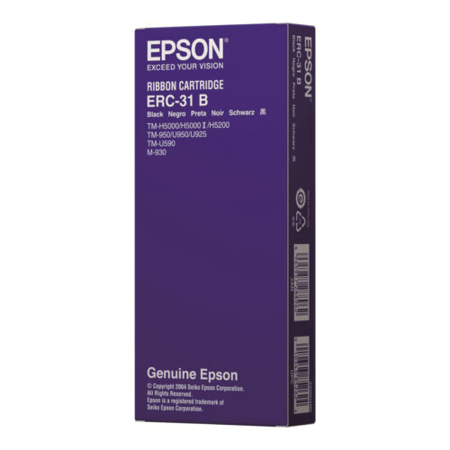 EPSON ERC31B ruban noir 4.500.000 caractères pack de 1