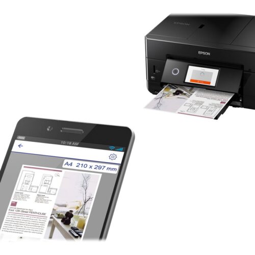 EPSON Expression Premium XP-7100 Small-in-One MFP colour ink-jet A4 11ppm copy 15.8ppm print USB 2.0 Gigabit LAN Wi-Fi black