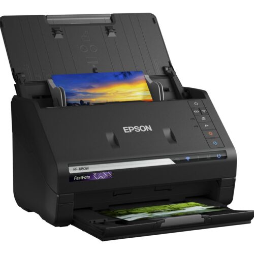 EPSON FastFoto FF-680W Document scanner Contact Image SensorCIS Duplex A4 600x600dpi 45ppm mono/45ppm colour ADF USB 3.0 Wi-Fi