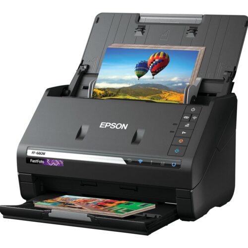 EPSON FastFoto FF-680W Document scanner Contact Image SensorCIS Duplex A4 600x600dpi 45ppm mono/45ppm colour ADF USB 3.0 Wi-Fi