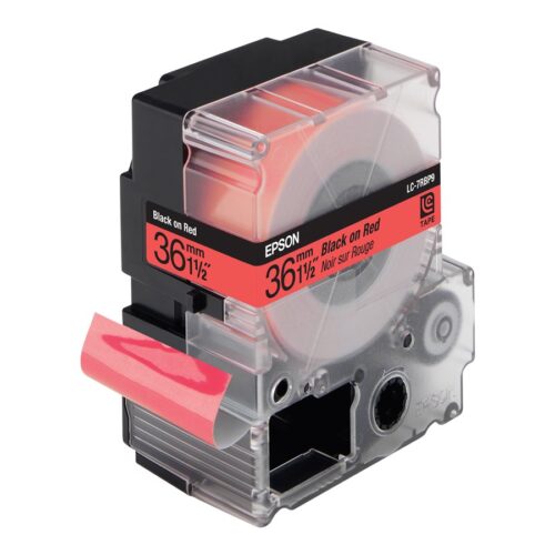 EPSON LC-7RBP9 Pastelnoir sur rouge tape 36mm