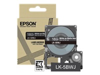EPSON Matte Tape Black/White 18mm 8m LK-5BWJ