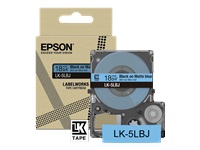 EPSON Matte Tape Blue/Black 18mm 8m LK-5LBJ