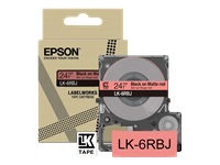 EPSON Matte Tape Red/Black 24mm 8m LK-6RBJ