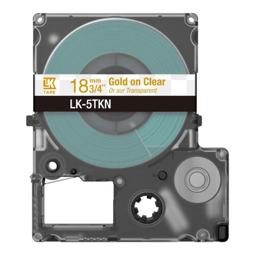 EPSON Metallic Tape Clear/Gold 18mm 9m LK-5TKN