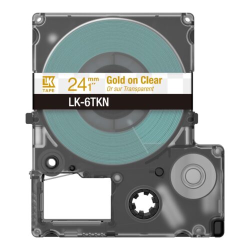 EPSON Metallic Tape Clear/Gold 24mm 9m LK-6TKN