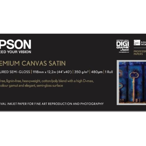 EPSON PREMIER art water resistant canvas inkjet 350g/m2 1118mm x 12.2m 1 rouleau pack de 1