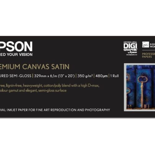 EPSON PREMIER art water resistant canvas inkjet 350g/m2 330mm x 6.1m 1 rouleau pack de 1