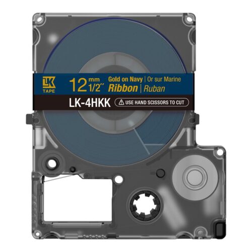 EPSON Ruban LK-4HKK – Satin – Or/Bleu marine 12/5