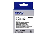 EPSON Ruban LK-8WBWAA – Étiquette prédécoupée ronde Noir/Blanc d25/180